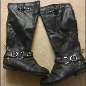 Black Studded Boots